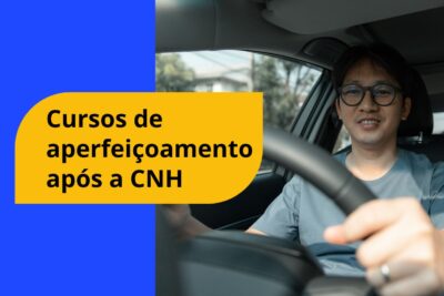 Jovem aprendendo em curso rápido pós-CNH, focado em direção segura